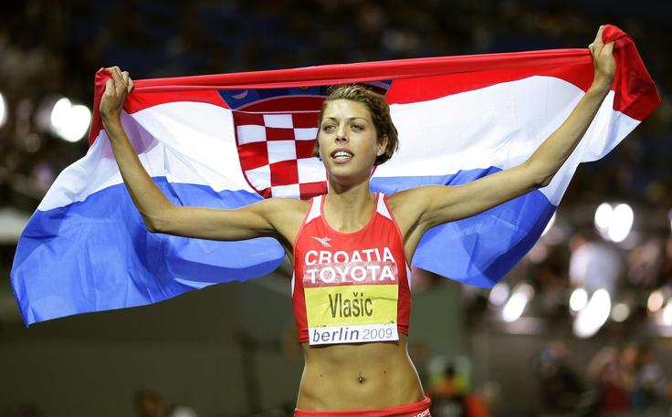 Hrvatica Blanka Vlašić je v športni karieri postala tako svetovna kot tudi olimpijska podprvakinja v skoku v višino. Osebni rekord visokorasle Splitčanke je 2,08 metra. | Foto: Reuters