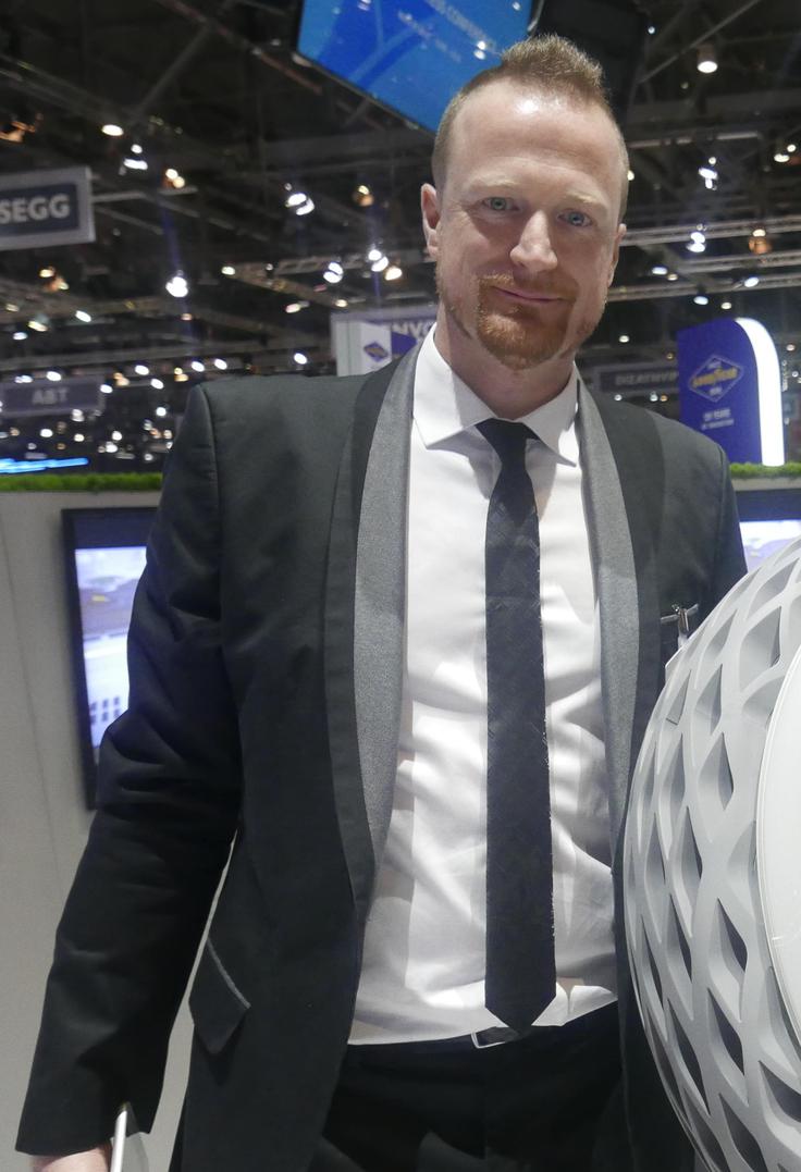 Goodyear Ženeva Sebastien Fontain je industrijski oblikovalec v razvojnem centru Goodyeara v Luksemburgu. | Foto: Gregor Pavšič