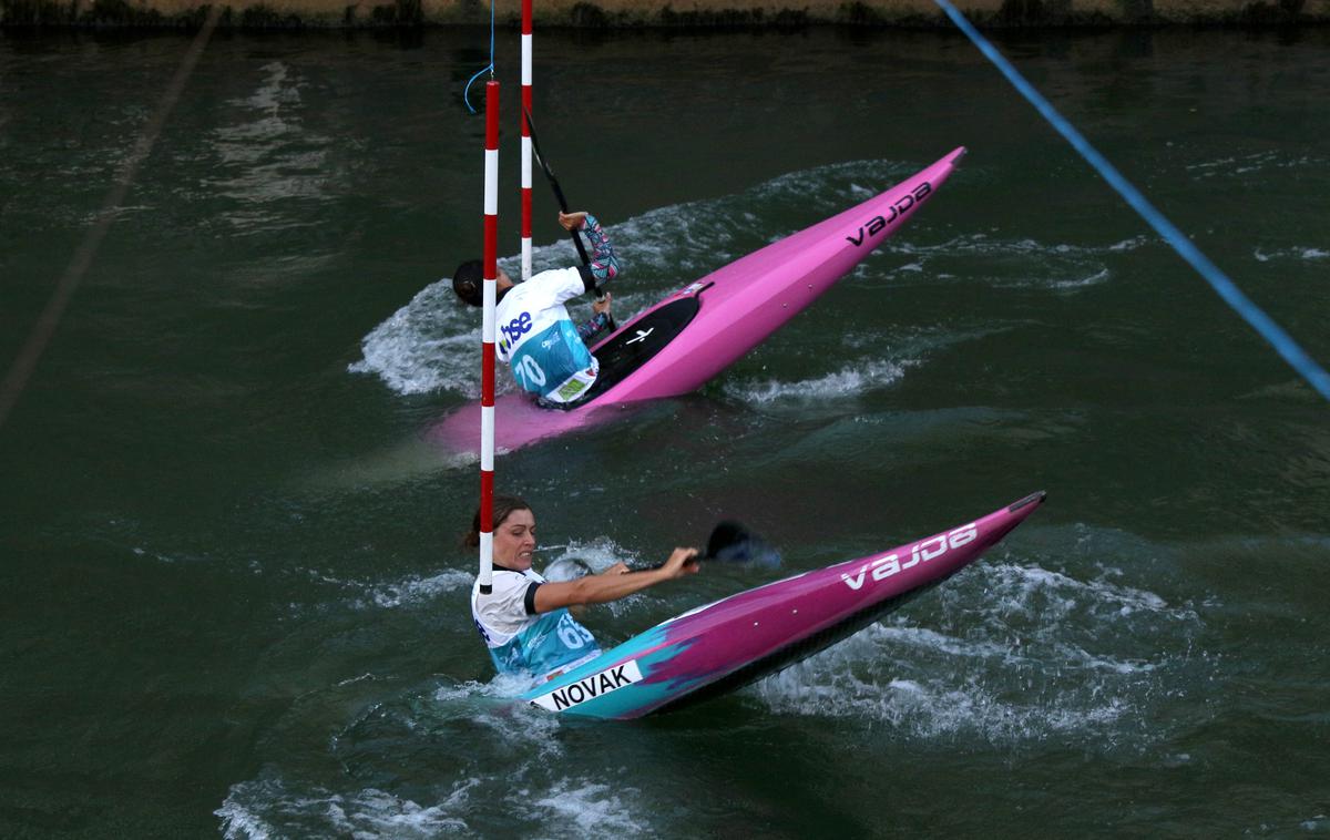 Ajda Novak, paralelni slalom, Ljubljanica | Ajda Novak je šele v finalu priznala premoč tekmici.  | Foto Kajakaška zveza Slovenije