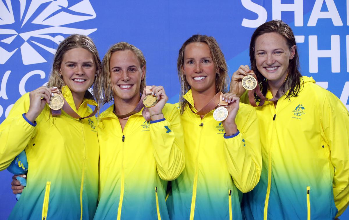 Shayna Jack (prva z leve) | Shayna Jack (prva z leve) bo lahko nastopila na olimpijskih igrah v Tokiu. | Foto Reuters