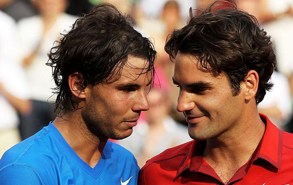 Roger Federer, Rafael Nadal | Roger Federer na svetovni lestvici zaostaja za Rafaelom Nadalom, a je pred njim na seznamu nosilcev. | Foto Gulliver/Getty Images