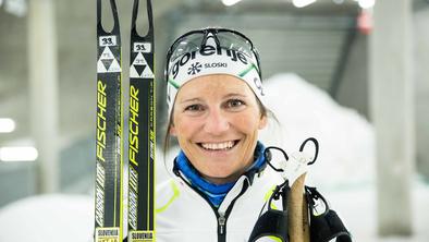 Katja Višnar ima olimpijsko progo na steni, tako da jo lahko vidi vsak dan