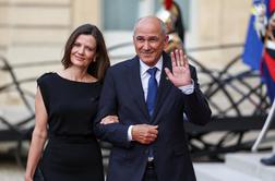Zakonca Janša v predsedniški palači večerjala z Macronom #video