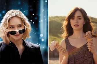 Lily Collins in Jennifer Lawrence premierno na Planetu