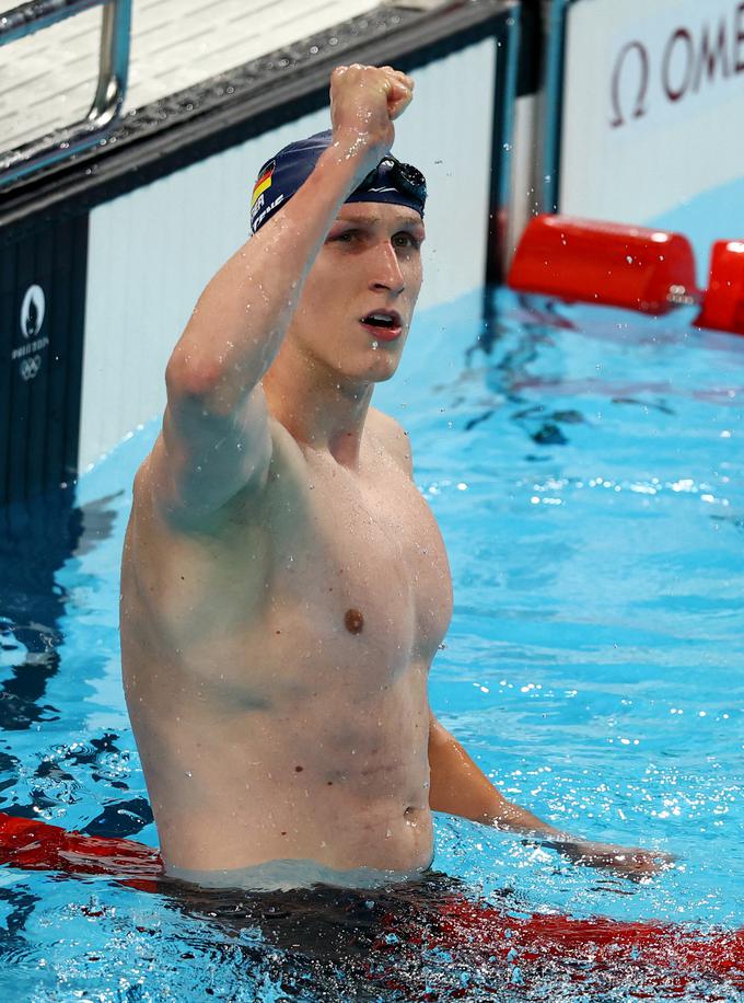 Lukas Märtens je olimpijski prvak na 400 metrov prosto. | Foto: Reuters