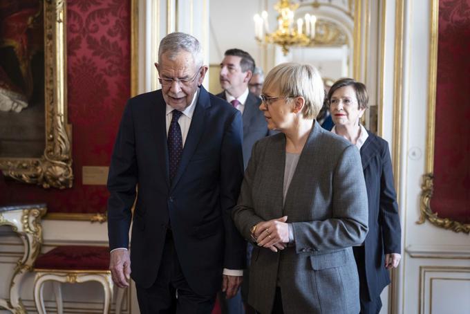 Nataša Pirc Musar in Alexander van der Bellen. | Foto: 