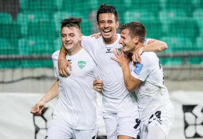 Martin Kramarič, Filip Dangubić in Klemen Šturm so pomagali Krškemu do druge zmage v tej sezoni. | Foto: Vid Ponikvar