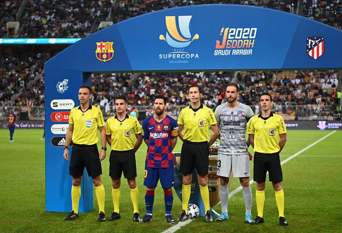 V začetku leta je Oblak blestel v polfinalnem srečanju španskega superpokala proti Barceloni (3:2) v Savdski Arabiji. | Foto: Reuters