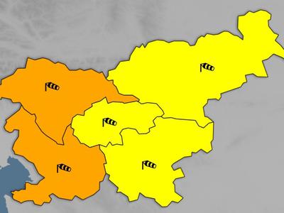 Arso znova z oranžnim opozorilom: pričakovati je močne sunke vetra #animacija