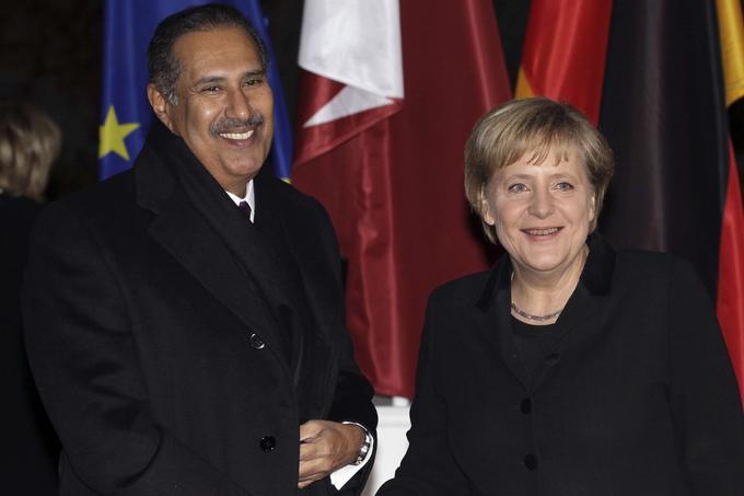 Hamad bin Džasim bin Džaber Al Tani in nekdanja nemška Kanclerka Angela Merkel leta 2010.  | Foto: Guliverimage