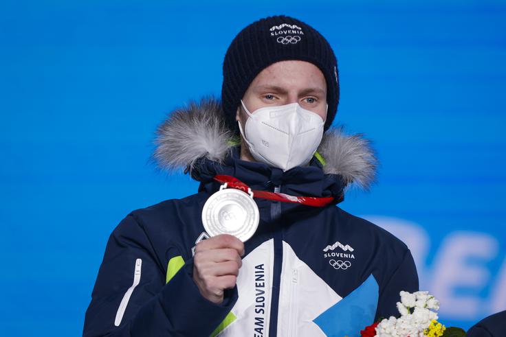 Lovro Kos in ... | Foto: Anže Malovrh/STA
