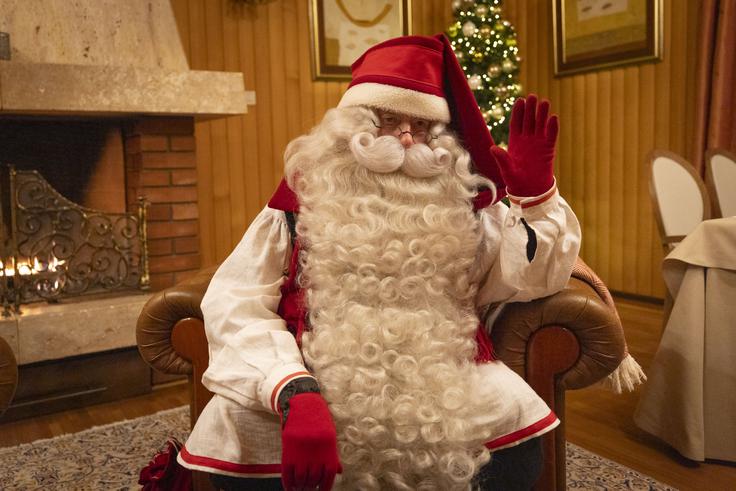 Božiček iz Rovaniemija, glavnega mesta Laponske. | Foto: Bojan Puhek