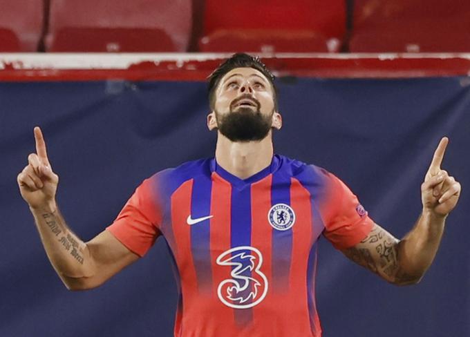 Olivier Giroud si bo za vse večne čase zapomnil 2. december 2020. | Foto: Reuters