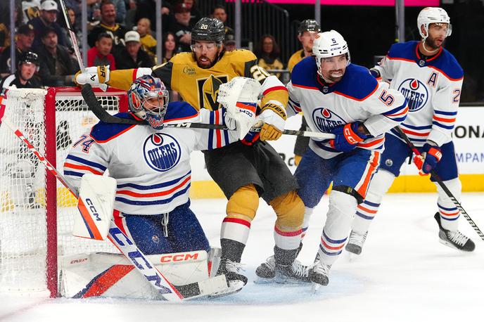 Vegas Golden Knights, Edmonton Oilers | Vegas Golden Knights so dobili prvo tekmo polfinala zahodne konference. | Foto Reuters