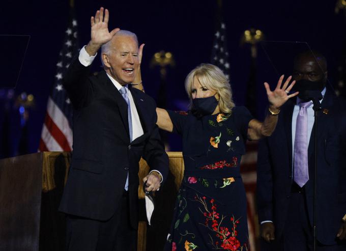 Novi ameriški predsednik Joe Biden s soprogo Jill | Foto: Reuters