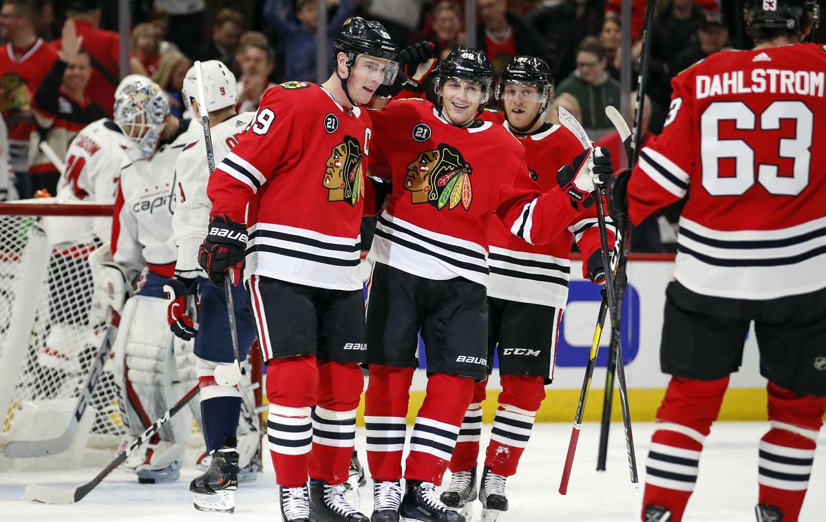 Washington Capitals Chicago Blackhawks | Chicago je Washington zadal peti zaporedni poraz. | Foto Reuters