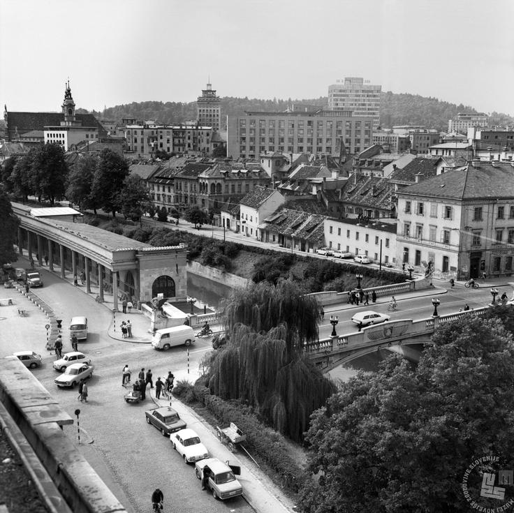 Pogled na Ljubljano, 1984 (foto: Marjan Ciglič, hrani: MNZS). | Foto: