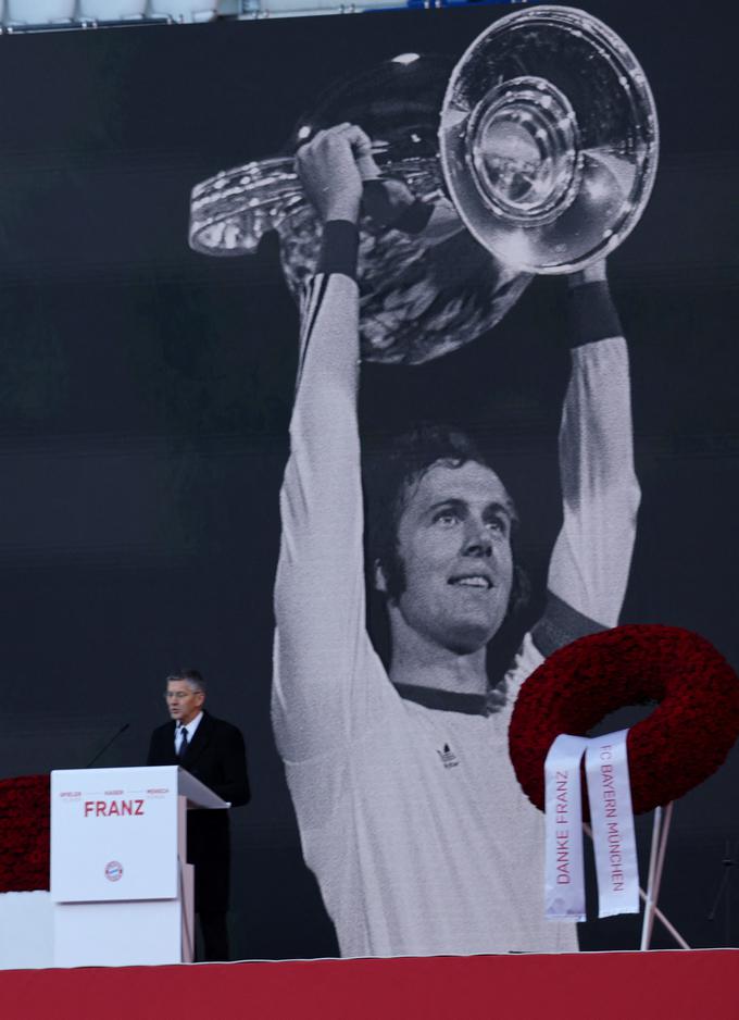 Franz Beckenbauer slovo Alianz Arena | Foto: Reuters
