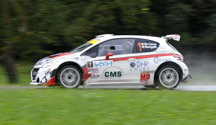 Claudio De Cecco bo novo zmago v Novi Gorici napadal s štirikolesno gnanim peugeotom 208 R5.  | Foto: Gregor Pavšič