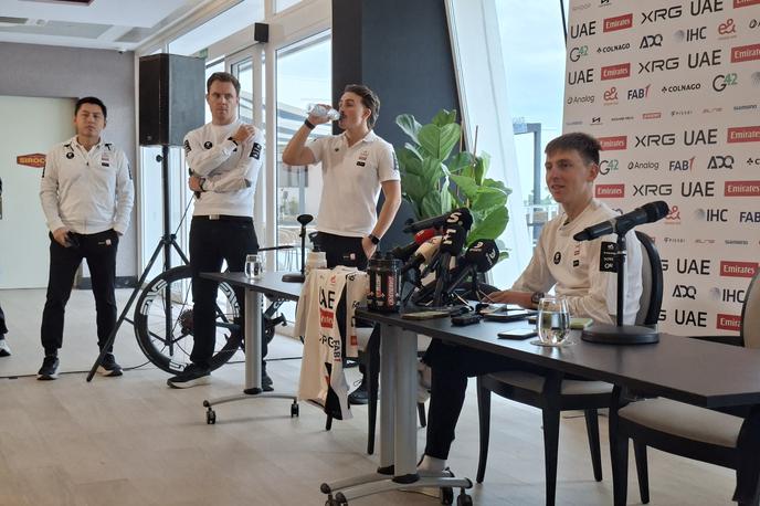 Pogi | Tadej Pogačar je danes v Benidormu na vzhodni obali Španije predstavil svoj tekmovalni program za sezono 2026.  | Foto Alenka Teran Košir