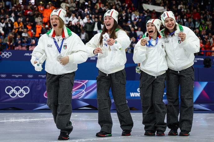 Italija Arianna Fontana | Arianna Fontana je z italijansko štafeto prišla do novega zlatega odličja. | Foto Reuters