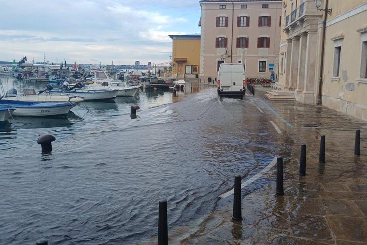 Piran, poplavljanje morja | Foto: Občina Piran