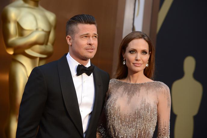 Angelina Jolie Brad Pitt | Igralca Brad Pitt in Angelina Jolie sta bila poročena med letoma 2014 in 2019, spoznala pa sta se na snemanju filma Gospod in gospa Smith leta 2004. | Foto Guliverimage/AP