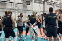 Slovenska ženska odbojkarska reprezentanca, trening na SP