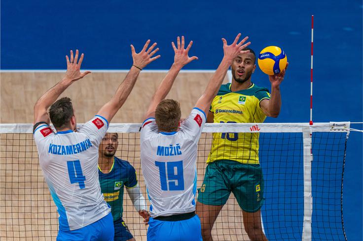 Odbojkarska liga narodov: Slovenija - Brazilija | Foto: Volleyballworld
