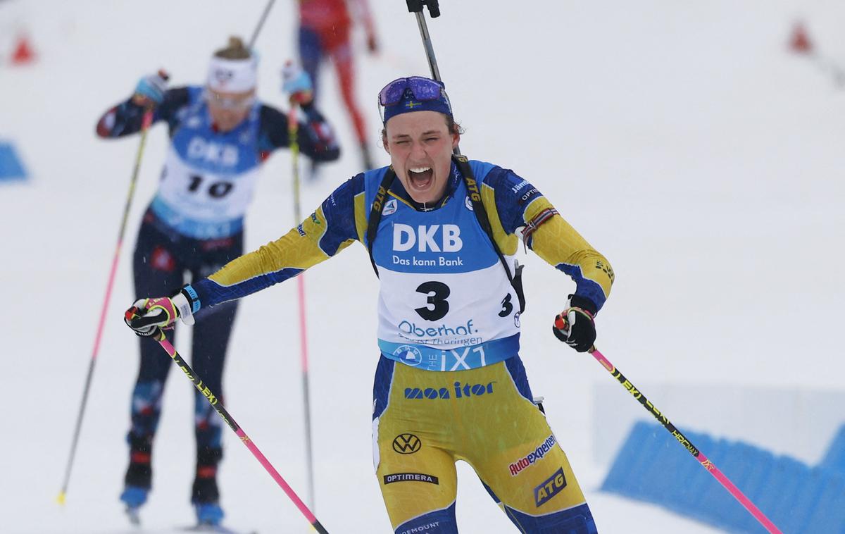 Hanna Oeberg | Hanna Oeberg je osvojila zadnje zlato na svetovnem prvenstvu v Oberhofu. | Foto Reuters