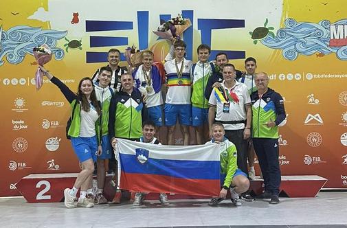 Štremfel in Hiti zlata na SP v balinanju v mlajših kategorijah