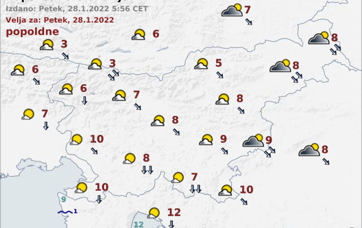 vreme | Foto ARSO Meteo