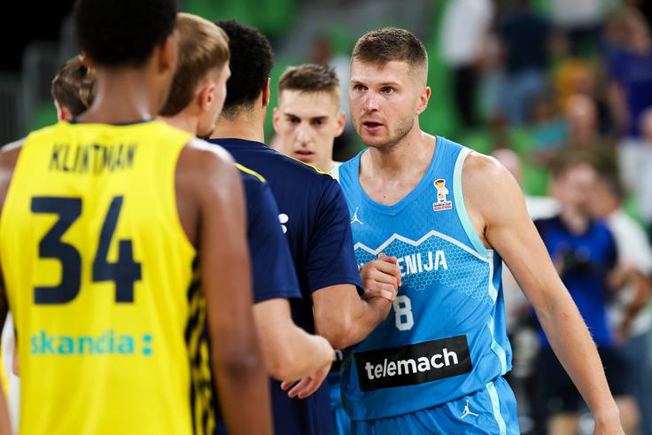 slovenska košarkarska reprezentanca : Švedska, Edo Murić | Foto: Filip Barbalić