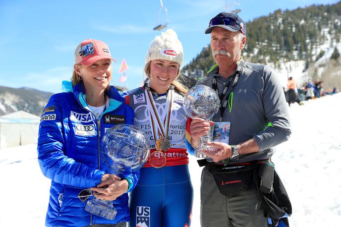 Družina Shiffrin | Družina Shiffrin v srečnih časih: Mikaela z mamo in očetom.  | Foto Getty Images