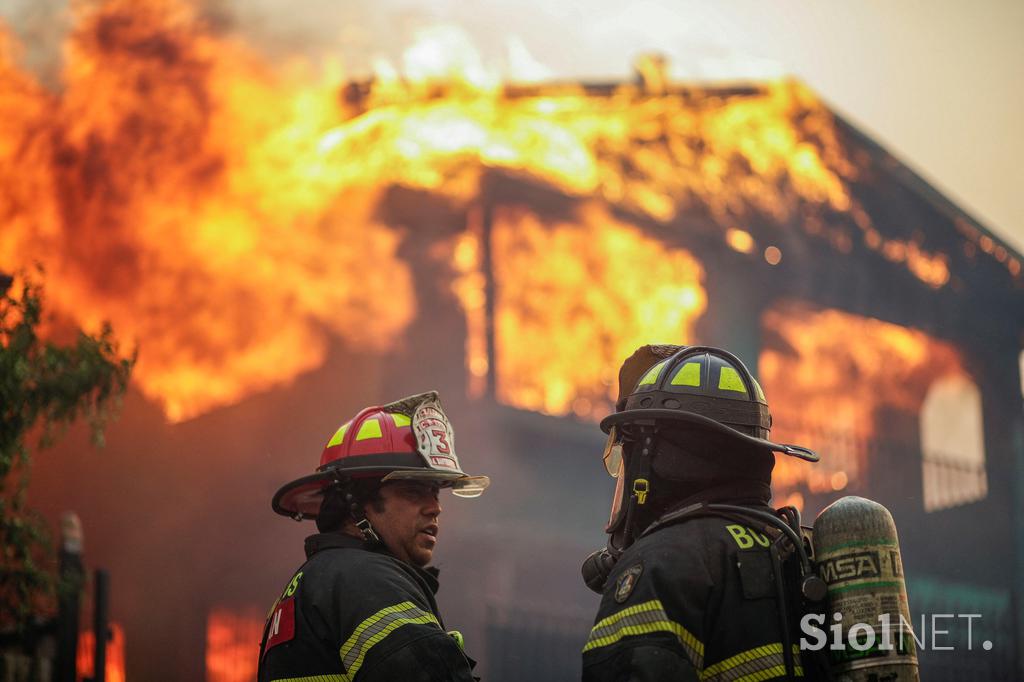 Čile požar