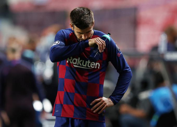 Pique je za Barcelono odigral skoraj 600 tekem in bil trikrat evropski, osemkrat pa španski prvak. | Foto: Reuters