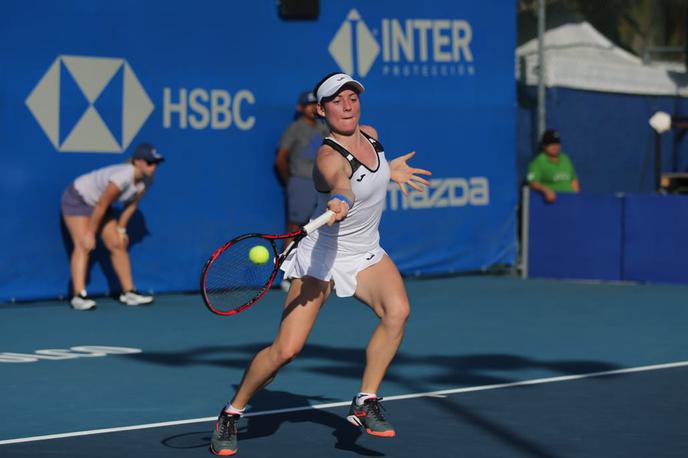 Tamara Zidanšek | Tamara Zidanšek se je po zmagi nad rojakinjo Kajo Juvan prebila v četrtfinale teniškega turnirja serije WTA v Acapulcu, | Foto Twitter