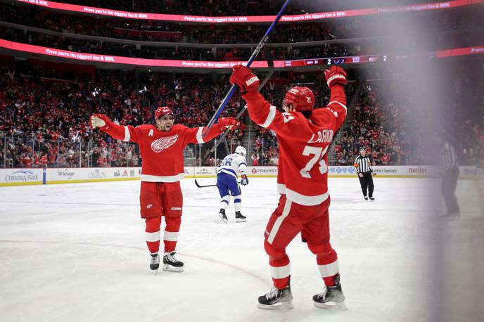 Detroit Red Wings | Hokejisti Detroit Red Wings so niz šestih porazov končali proti podprvakom s Floride. | Foto Guliverimage