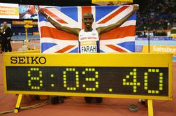 Farah izboljšal Bekelejevo najboljšo znamko, Šutejeva šesta