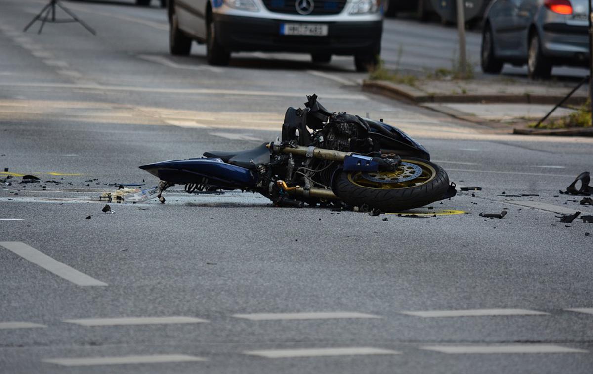 Nesreča motorja, motorist | Foto Pixabay