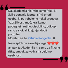 Fit akademija 17, Patricia Pangeršič