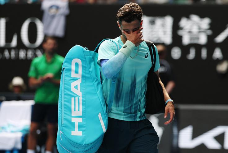 Veliko razočaranje za Lorenza Musettija. | Foto: Reuters