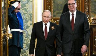 Vučić s Putinom v Moskvi o ruskem plinu. Bruselj tega ne odobrava.