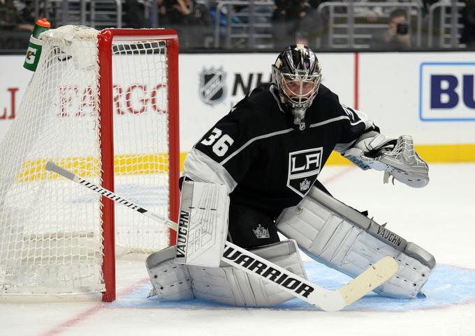 Jack Campbell se je izkazal v vratih LA Kings.  | Foto: Reuters