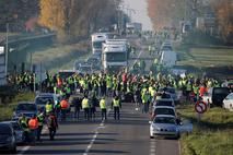 Protest zaradi visokih cen goriva v Franciji