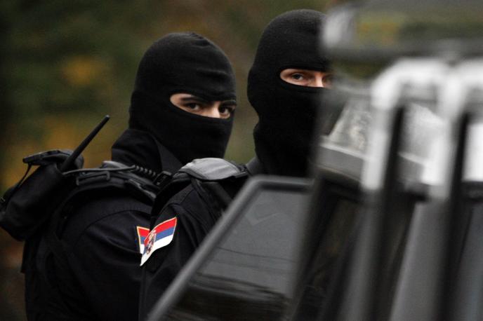 Srbska policija, srbski specialci | Policisti so ugrabitelja aretirali in že na začetku preiskave ugotovili, da sta preprodajalca mamil in da je Slovenec po selitvi v Srbijo navezal stik z njima.  | Foto Reuters