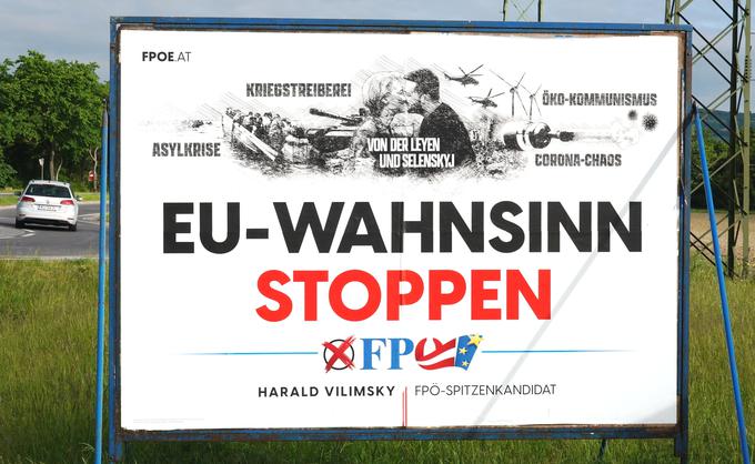 Svobodnjaki so v kampanji razburili s plakati, na katerih pozivajo k ustavitvi norosti EU. | Foto: Guliverimage