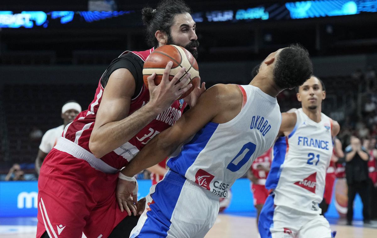 EuroBasket25: Gruzija - Francija | Čvrsti Gruzijci so domov poslali danes neprepričljive Francoze. | Foto Reuters