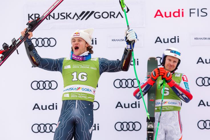 pokal Vitranc Lucas Braathen Še bolj kot Henrik Kristoffersen je v Podkorenu v finalu navdušil na koncu drugi Lucas Braathen. | Foto: Aleš Fevžer
