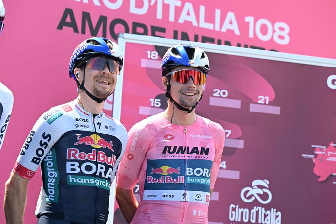 Primož Roglič Jan Tratnik | Jan Tratnik in Primož Roglič bosta danes na medijskem dnevu ekipe Red Bull - BORA - hansgrohe na španskem otoku Majorka predstavila svoj tekmovalni program za sezono 2026. | Foto Guliverimage